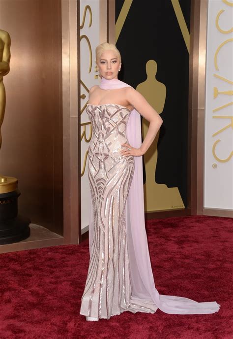 Lady Gaga In Atelier Versace – Oscars 2014 